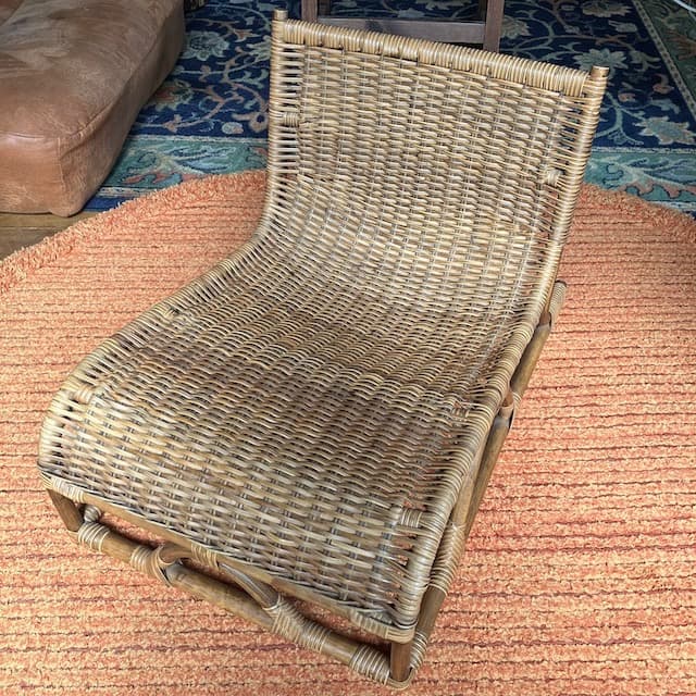 ヴィンテージ ラタン 籐 椅子 ローチェア チェア レスト チェア 古道具 骨董