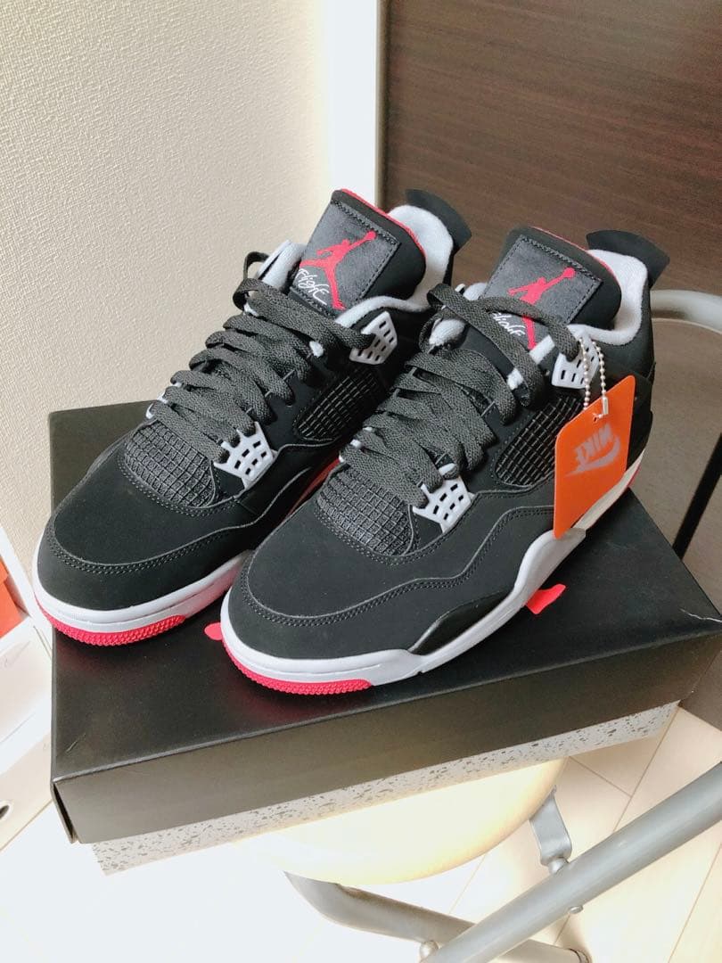 【新品未使用】AIR JORDAN 4 RETRO ブレッド2019