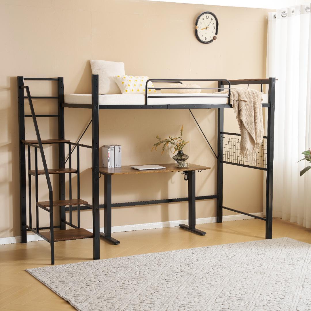 【2COLOR】2025SPコンセント付きシステムベット(S)スチール 耐震