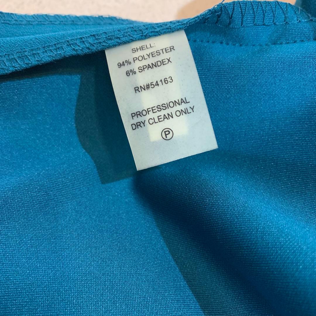  キラキラストーン＆メタル付　フレア袖タイトワンピース