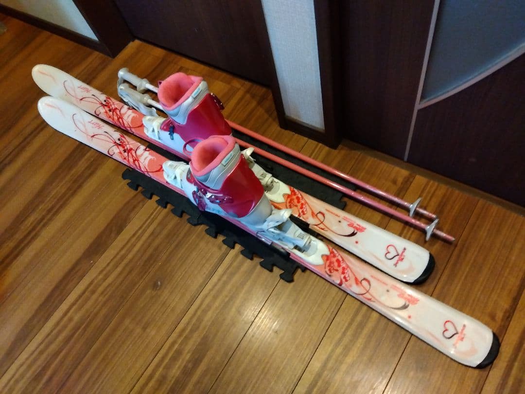 美品/ALL✿HART/学生・レディース用/スキーセット/メンテ・WAX済み✔