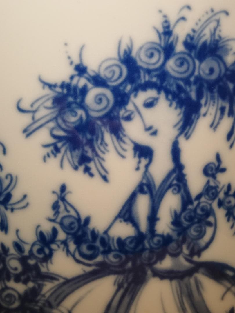 ビンテージ　ドイツ　花器　磁器　置物　インテリア　工芸品　美術品　A3463