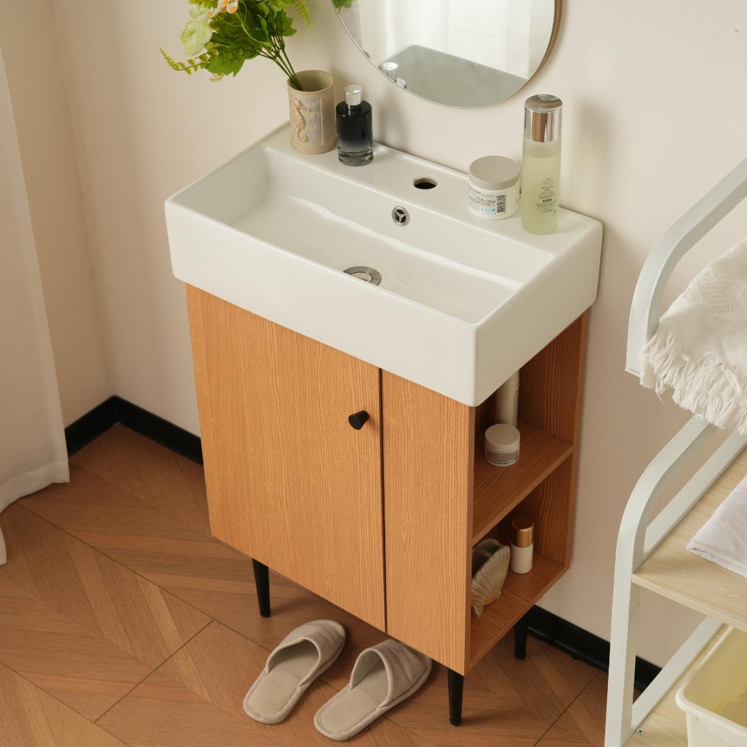 洗面化粧台片開きタイプ幅55cm台のみ化粧洗面台リフォーム下台 コンパクト洗面台