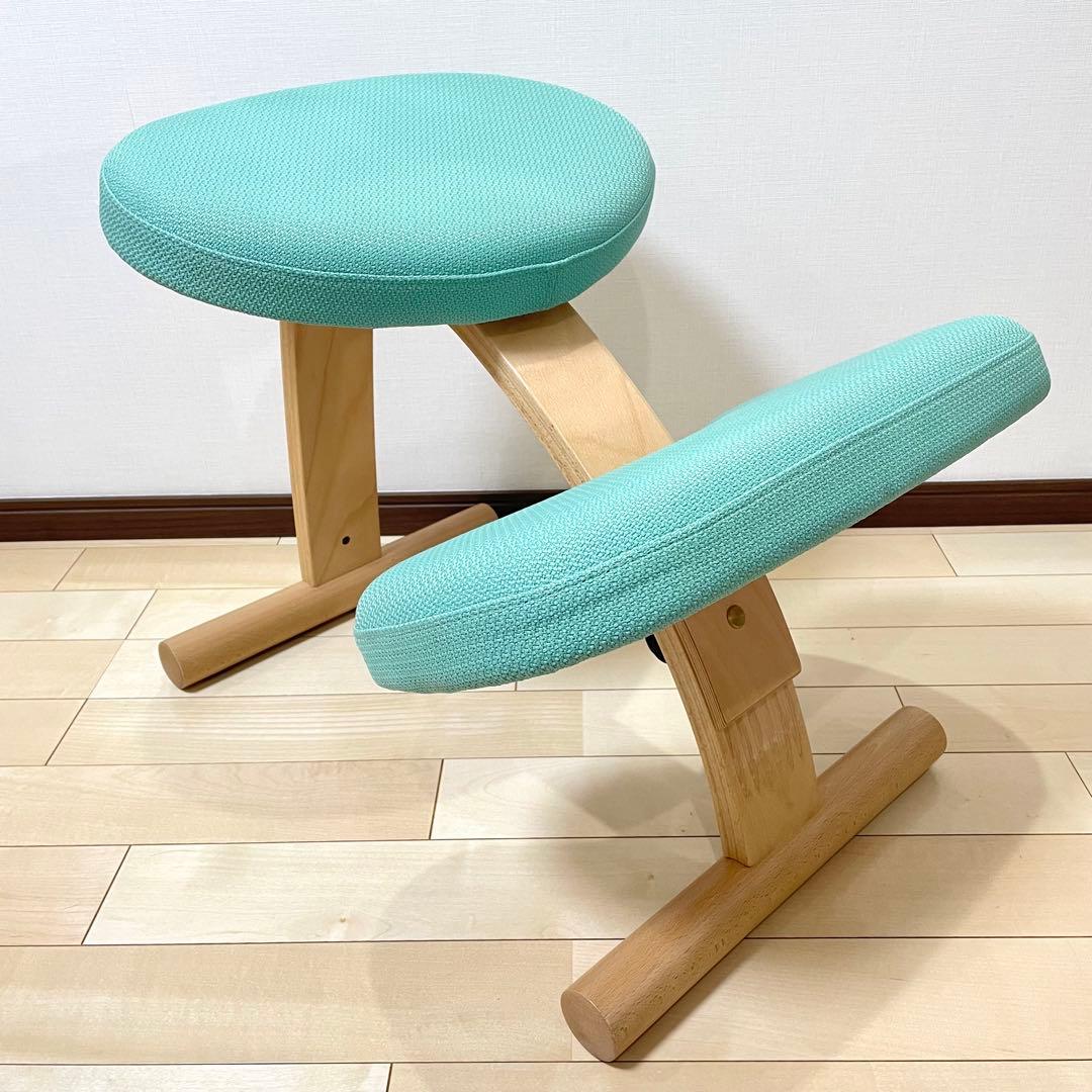 バランスラボ バランスチェア バランスイージー ライトグリーン 中古美品