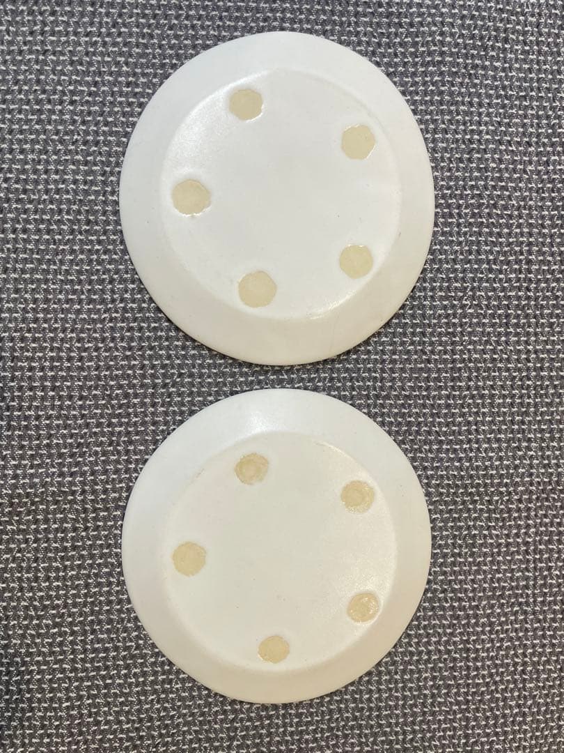 オランダパン皿2枚セット/安藤雅信 /白マット釉 /φ18/H1.5(cm)