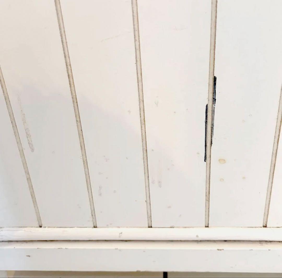 藤　ホワイトチェスト　タンス　5段引き出し　収納　ラタン　フレンチカントリー