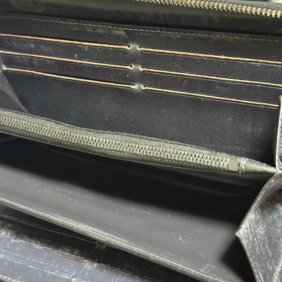 ココマイスター　ゴーストタウンシールドマシン　長財布　ブラック