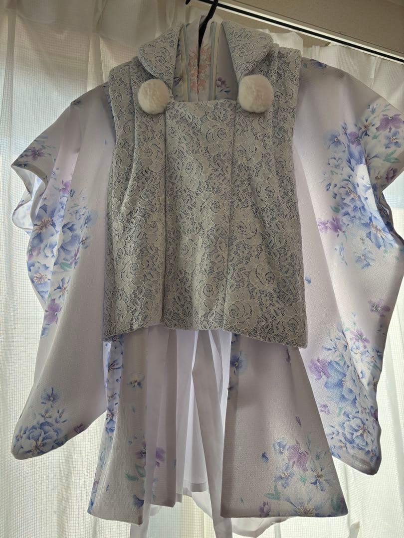 極美品完売中草履スリッポン付きキャサリンコテージ七五三被布セット