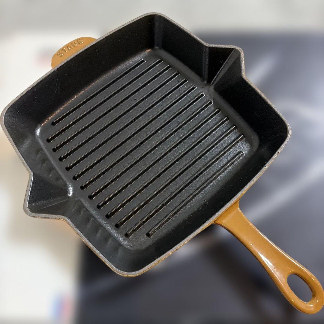 STAUB アメリカングリル　マスタード　26cm