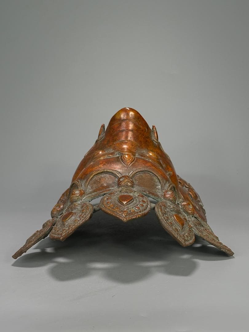 仏教美術　18世紀頃喜馬拉雅仏教　ヒマラヤ銅製面具　ヴァラーハ像　婆利迦古物保証