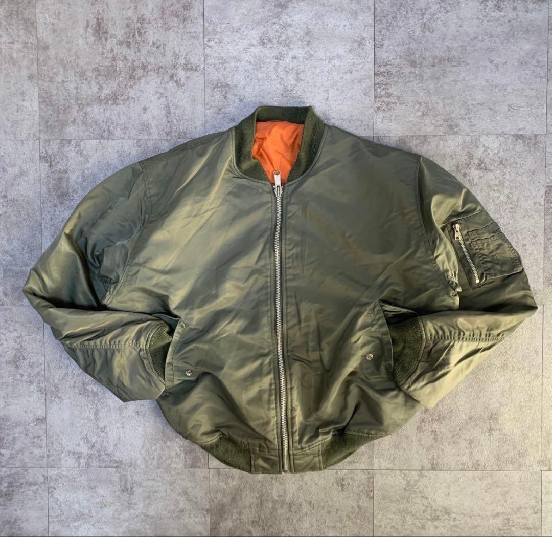 ジャケット・アウター 00s old UNIQLO solid ma-1 flight jacket