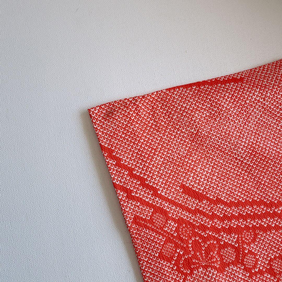 フルセット　七五三　7歳女の子　しぼり柄　金プリント　金糸　緑袋帯　流水7068