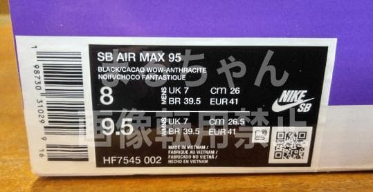 靴 Nike SB Air Max 95 Cacao Wow