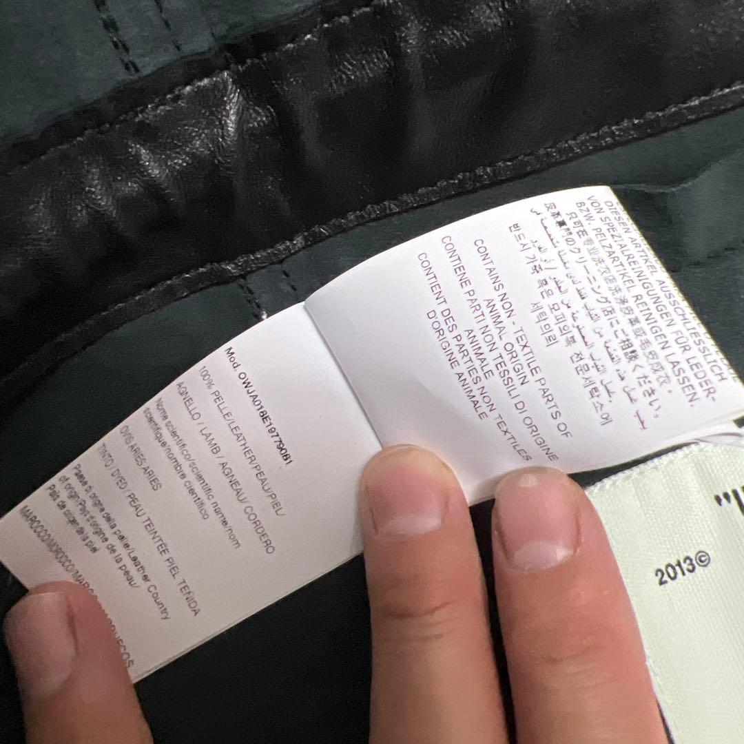 OFF-WHITE レザージャケット