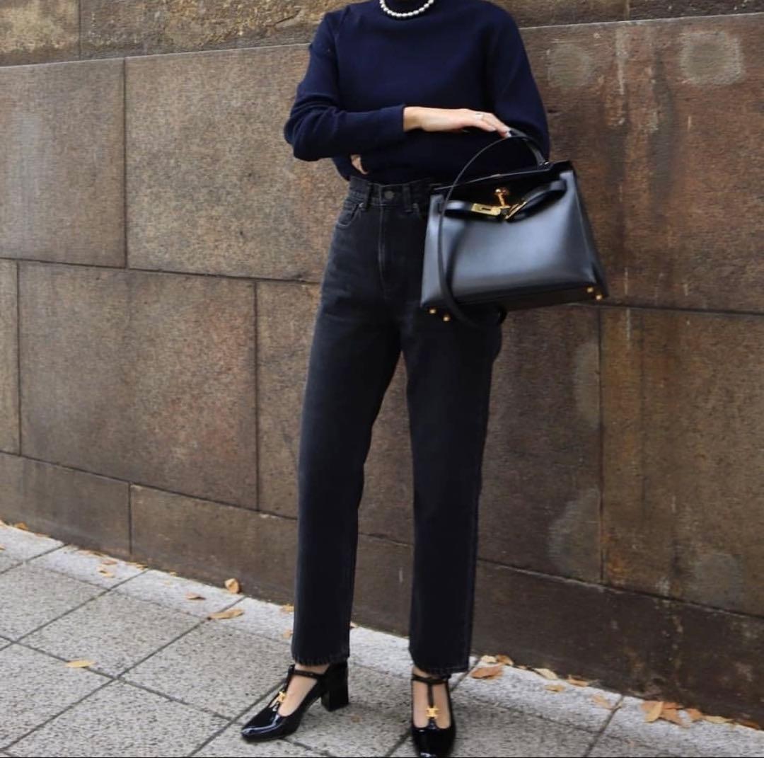 【新品未使用】マチャットMACHATT ブラックデニム Mサイズ