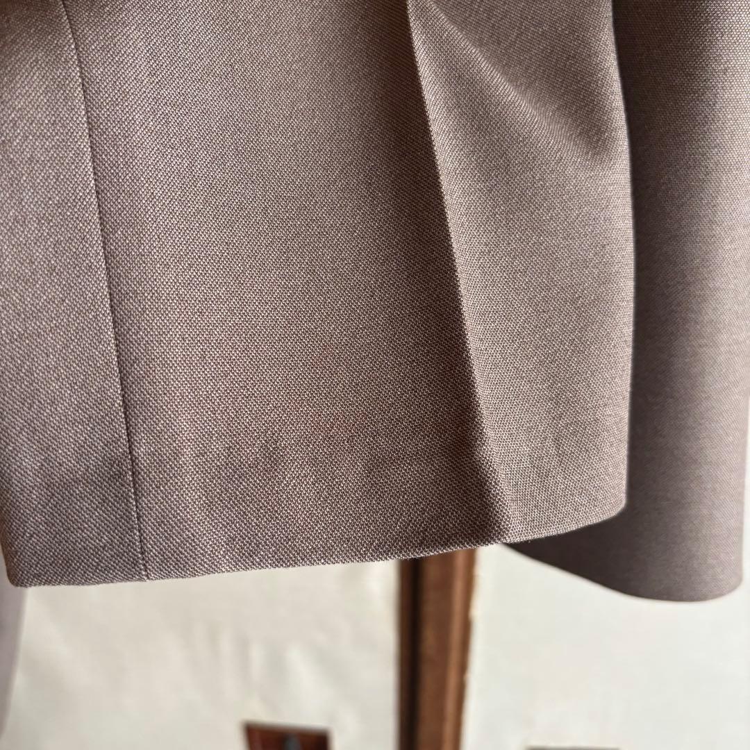 AOKI ブラウン ベージュ スーツ セットアップ　LES MUES