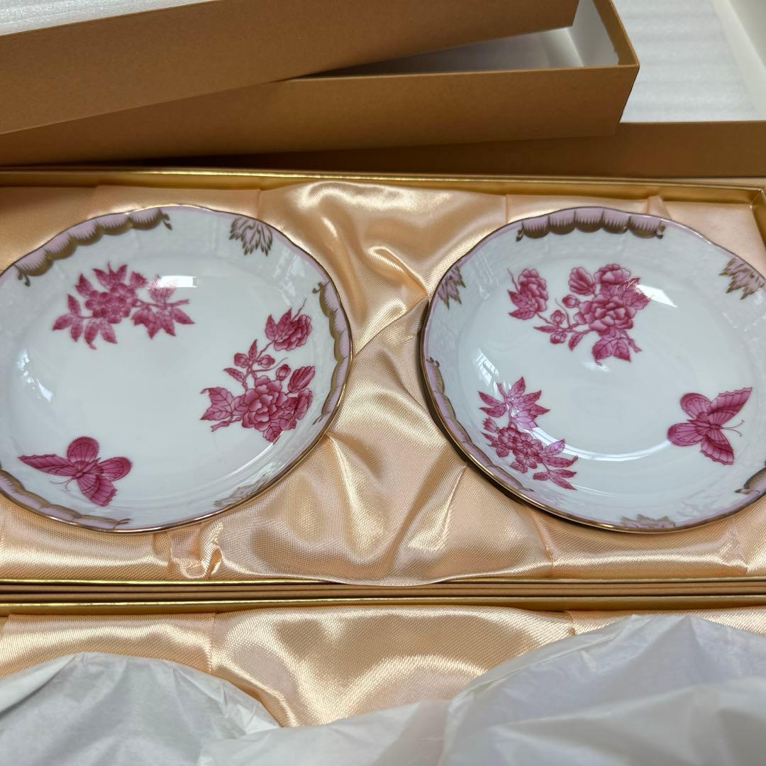 希少　ヴィクトリアブーケ　ヘレンド　ボウル　シンプル　６枚