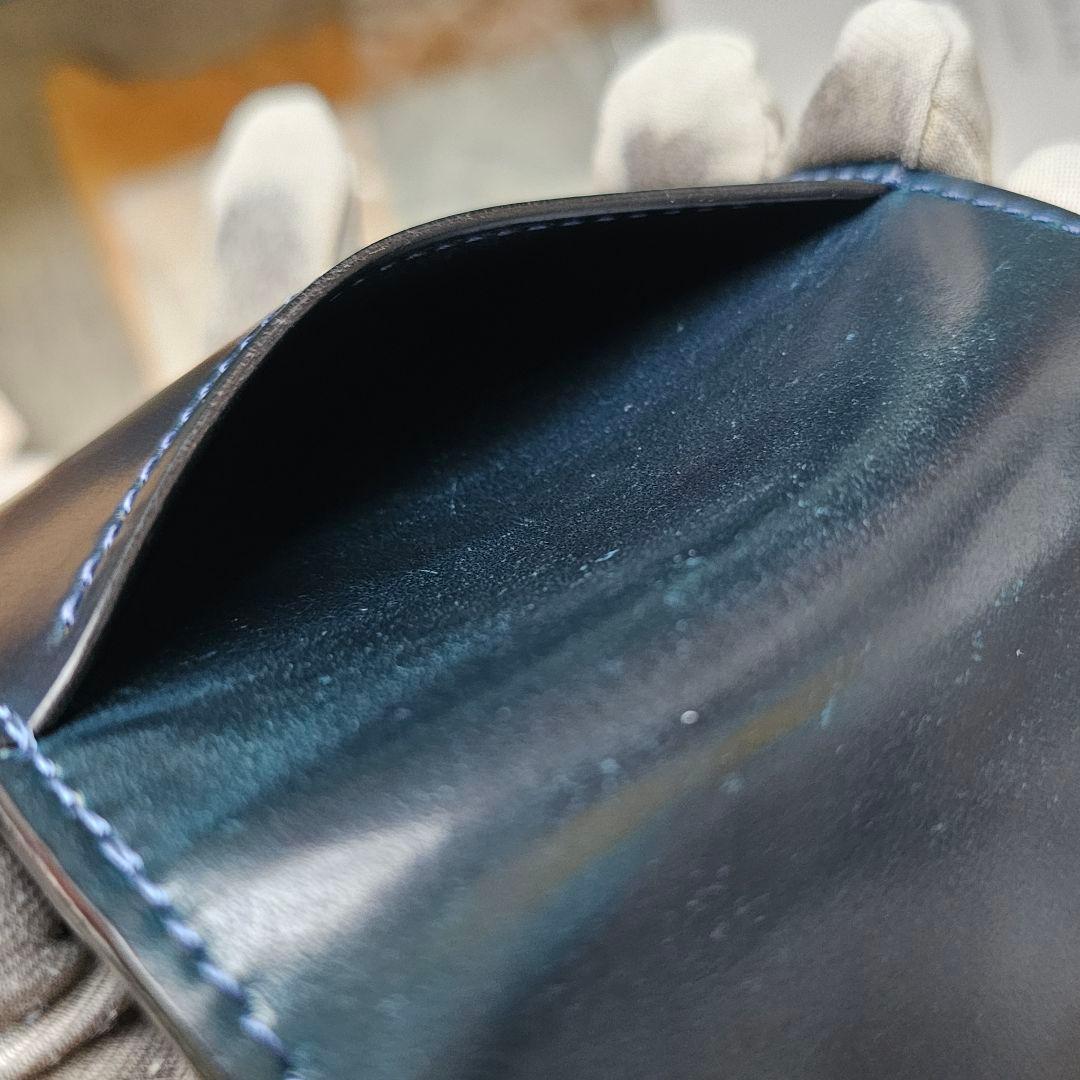 WILDSWANS パーム V2 シェルコードバン フレンチネイビー コードバン