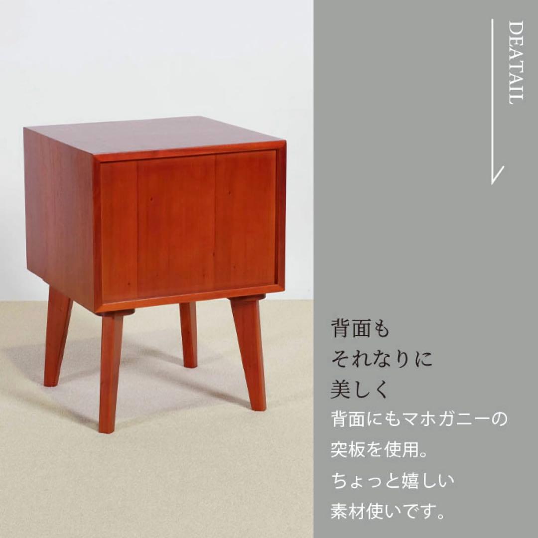 E 新品 サイドテーブル 北欧 収納 テーブル 小物入れ リビング収納 天然木