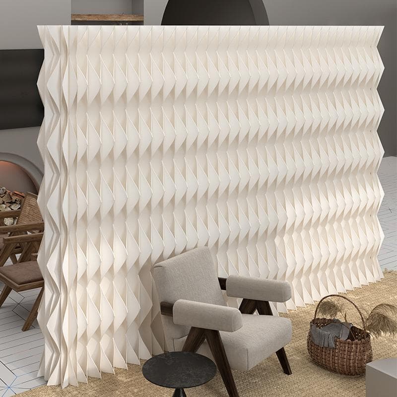 パーテーション間仕切り折り畳み式高さ2ｍ長さ4-5ｍ組立不要ついたて目隠し