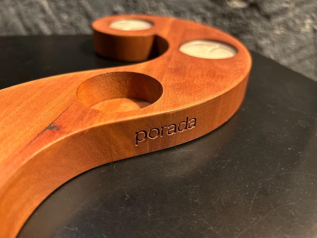 ⚫︎非売品⚫︎ porada / ポラダ　木製キャンドルホルダー