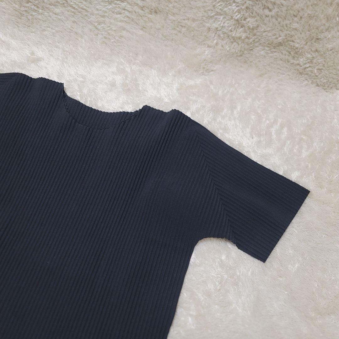美品✨ ISSEY MIYAKE me プリーツミー トップス　ブラウス 黒