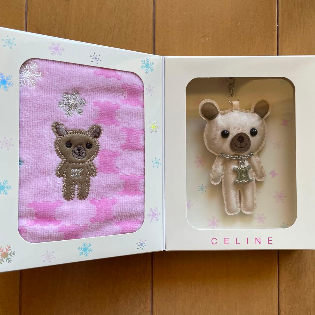 セリーヌ　ベアキーホルダー　ミニタオルセット