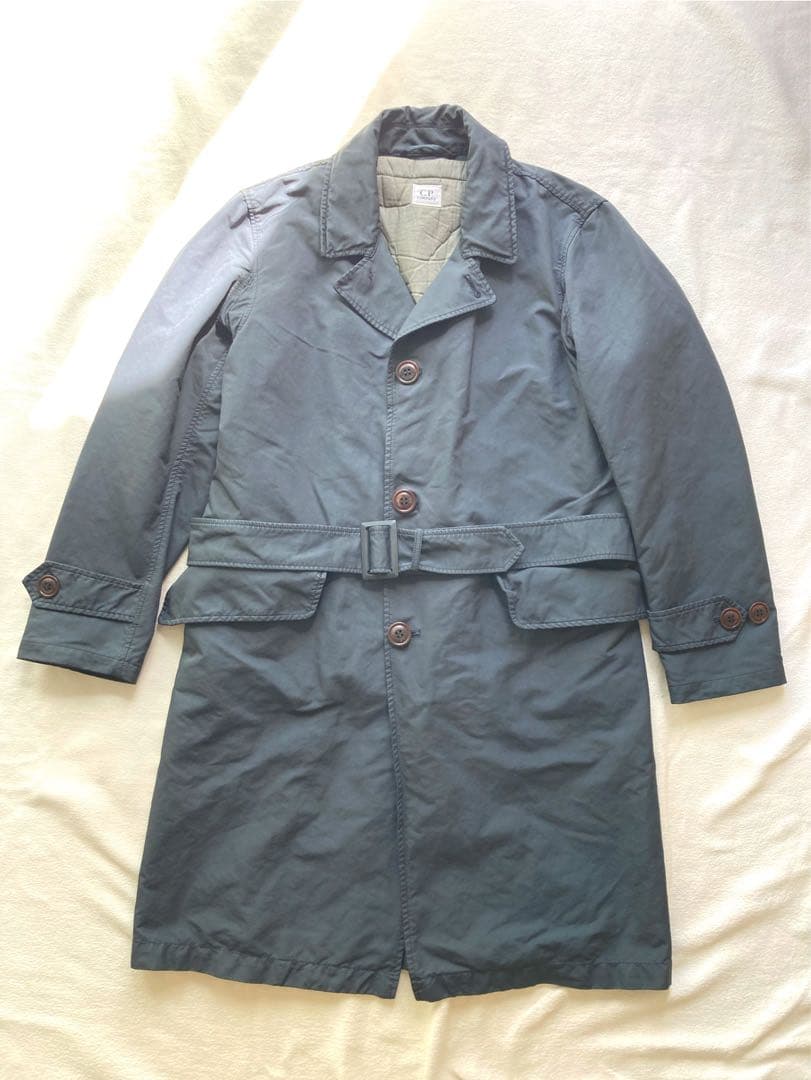 C.P.COMPANY ライナー付　トレンチコート　ネイビー　46 飴色ボタン