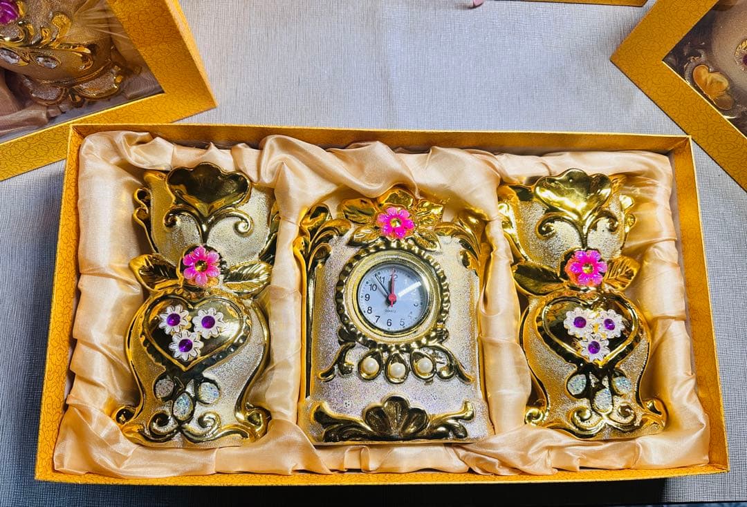 【お得】磁器製 花瓶 3点セット×8箱 まとめ売り