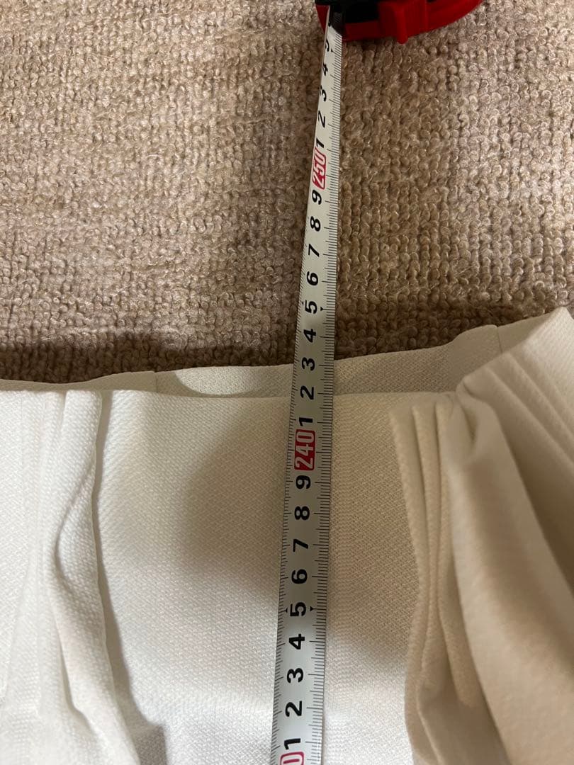 ホワイトレースカーテン 高さ×幅　240cm×103cm