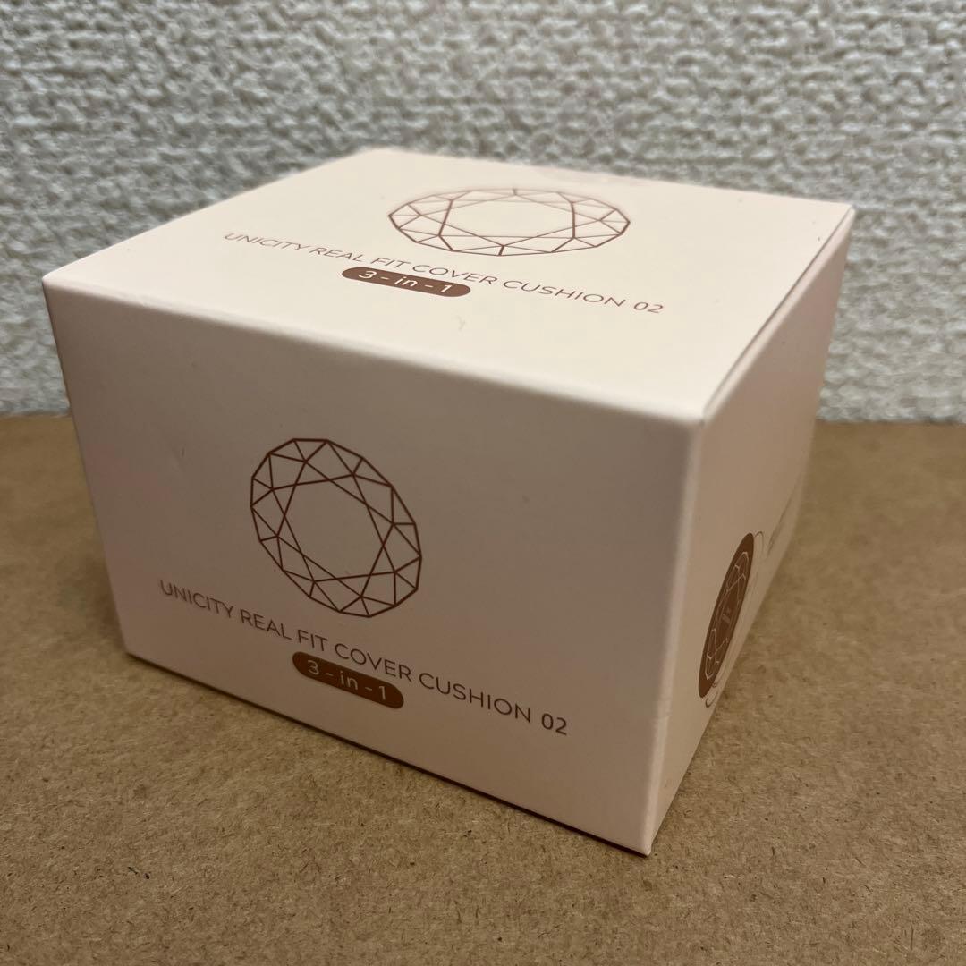 ユニシティ ファンデ リアルフィットカバークッション 02 ナチュラルベージュ