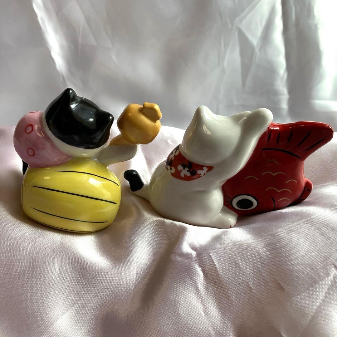 和マンハッタナーズ　めでたい猫　置物