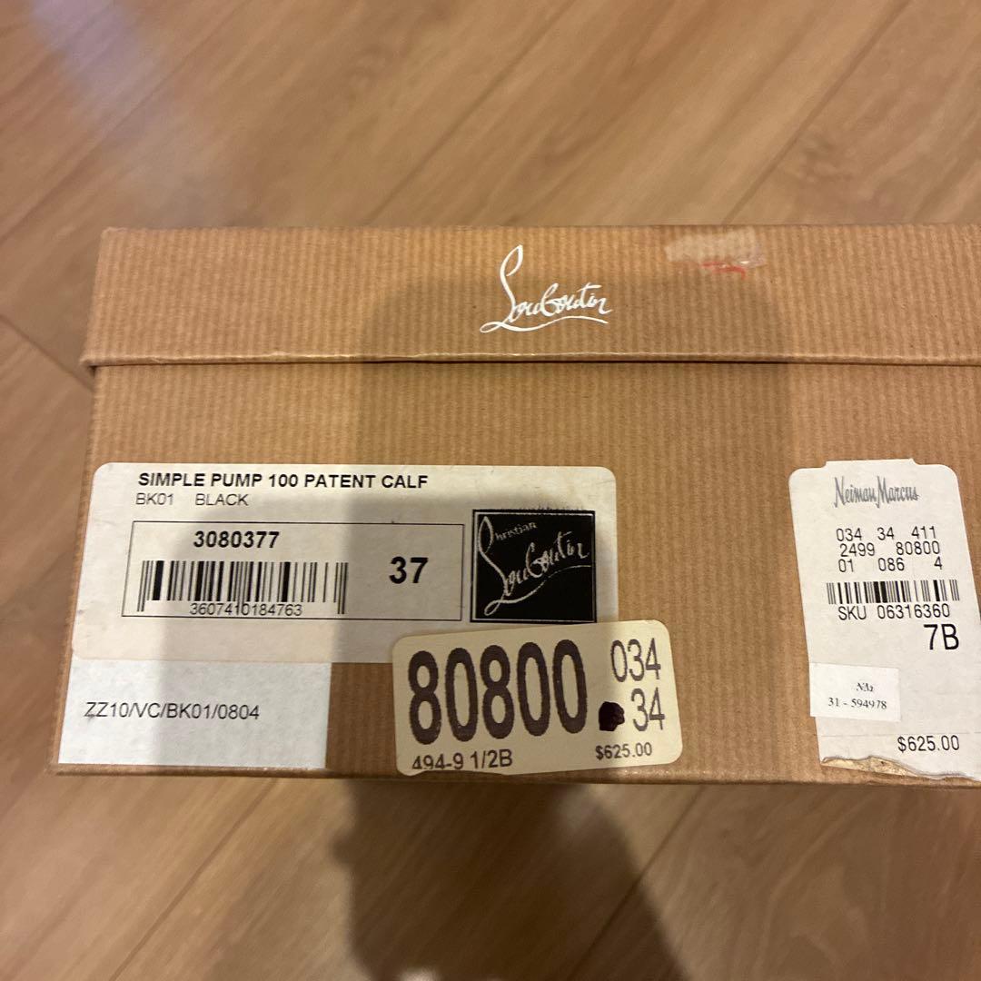 クリスチャンルブタン　ブラック ハイヒール　　37