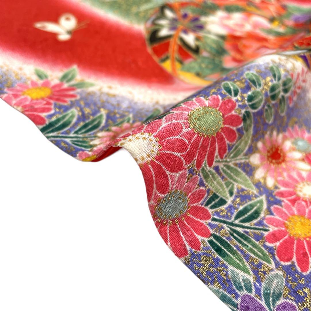 ◎mk-2290　七五三　女の子　着物・襦袢セット　7歳　　1-27