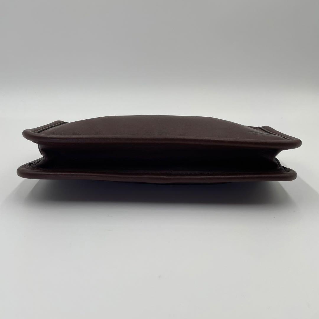 希少 COACH オールドコーチ マルチポーチレザー ダークブラウン 90s