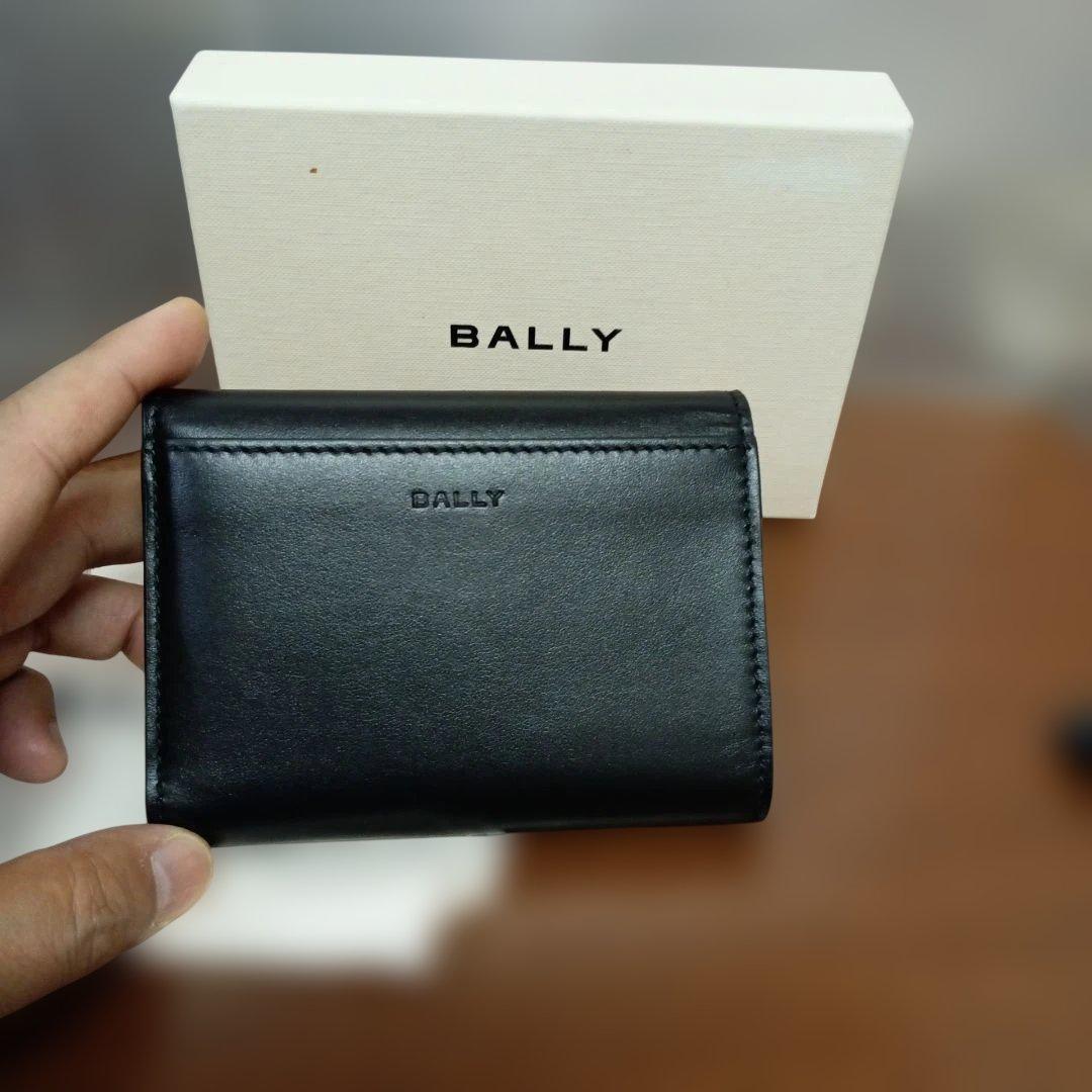 BALLY　バリー　財布、小銭入れ、ブラック革　ゴールド金具　超美品!