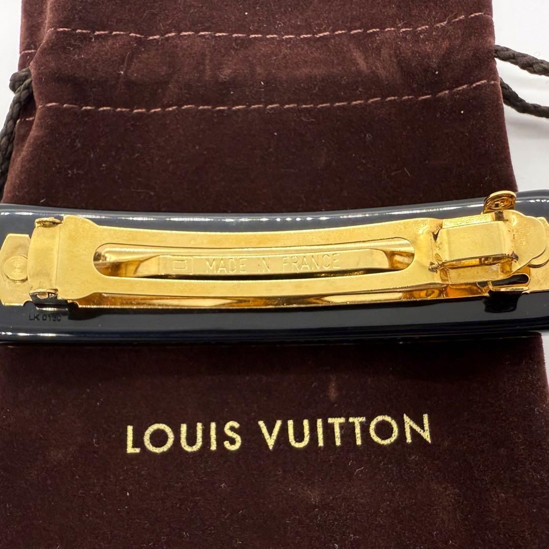 正規 美品 ルイヴィトン モノグラム バレッタ ヘアアクセサリー フランス製