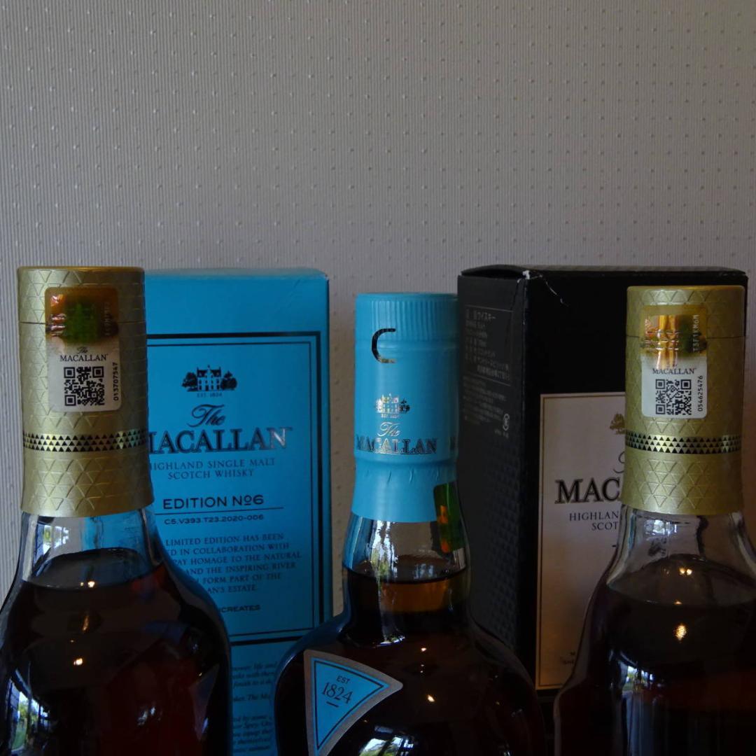 3本セット未開栓マッカラン18年12年 エディション No.6スコッチ国内正規品