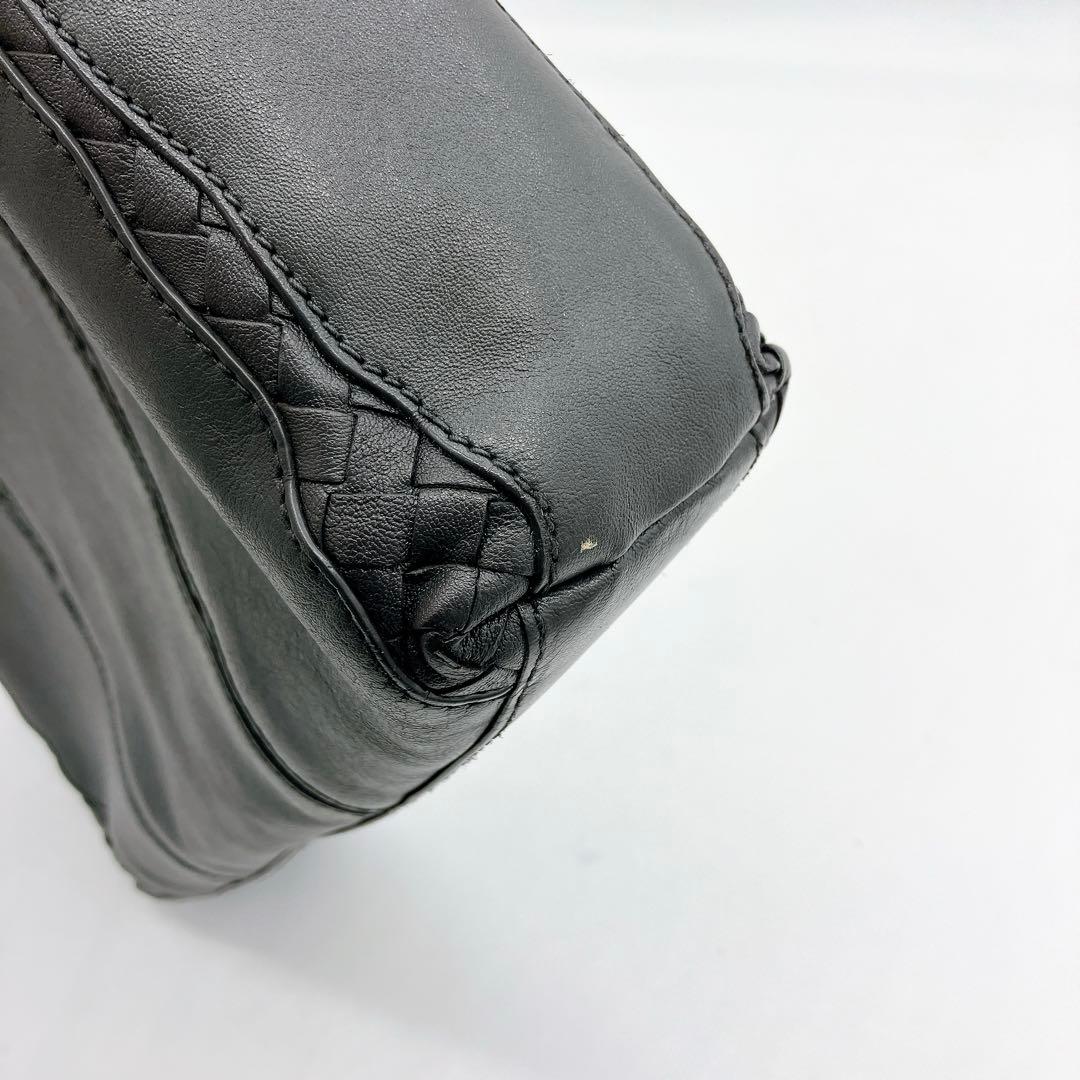 【BOTTEGA VENETA】トートバッグ　イントレチャート　ダークグレー