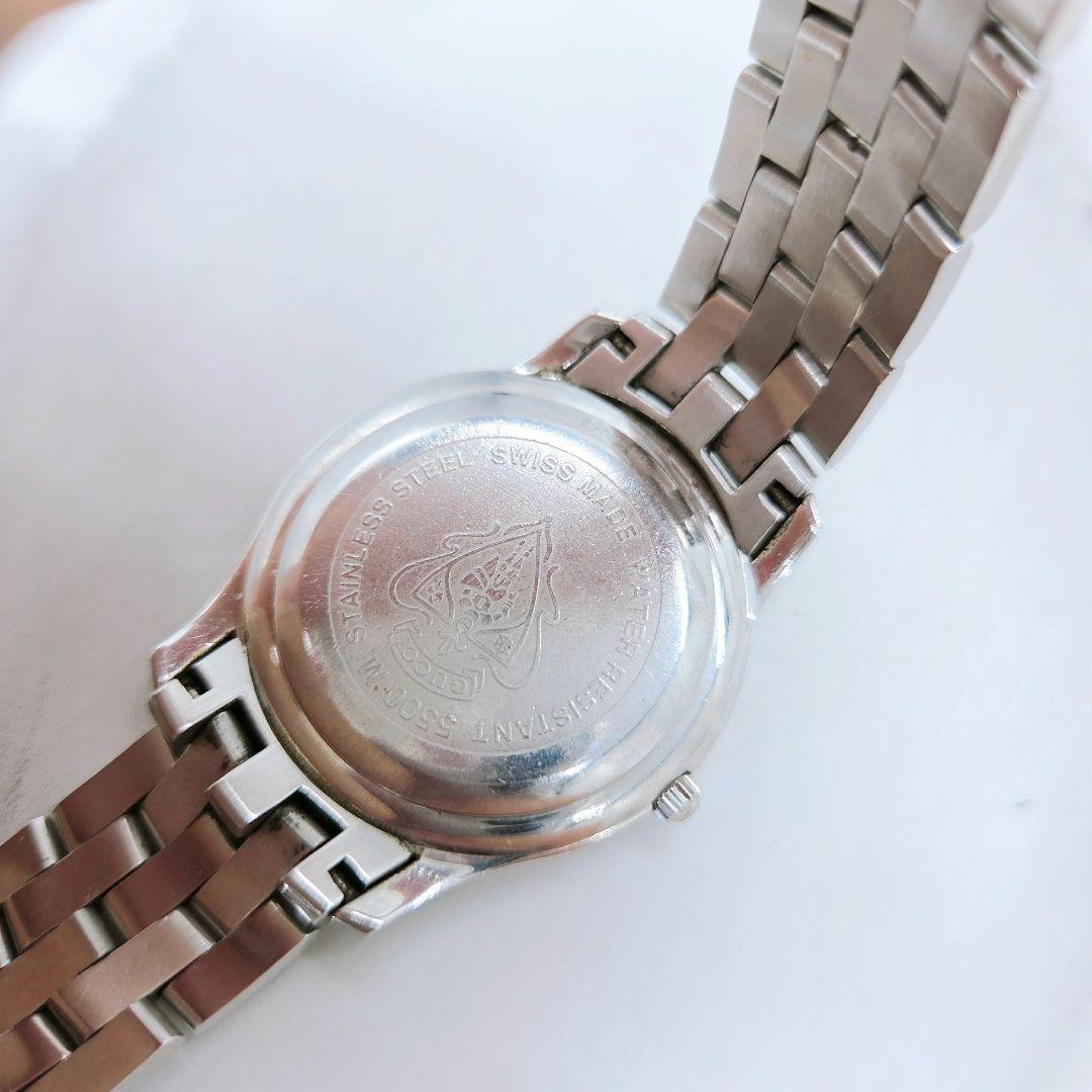 GUCCI 5500M メンズ 腕時計 シルバー クオーツ 電池交換済み