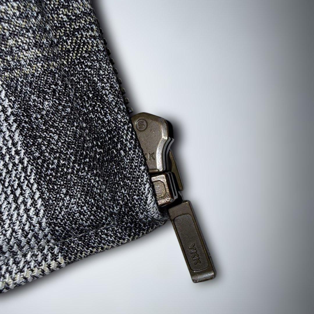 ス*ル様 90s OLD Stüssy チェック柄 ジップジャケット L 刺繍ロ