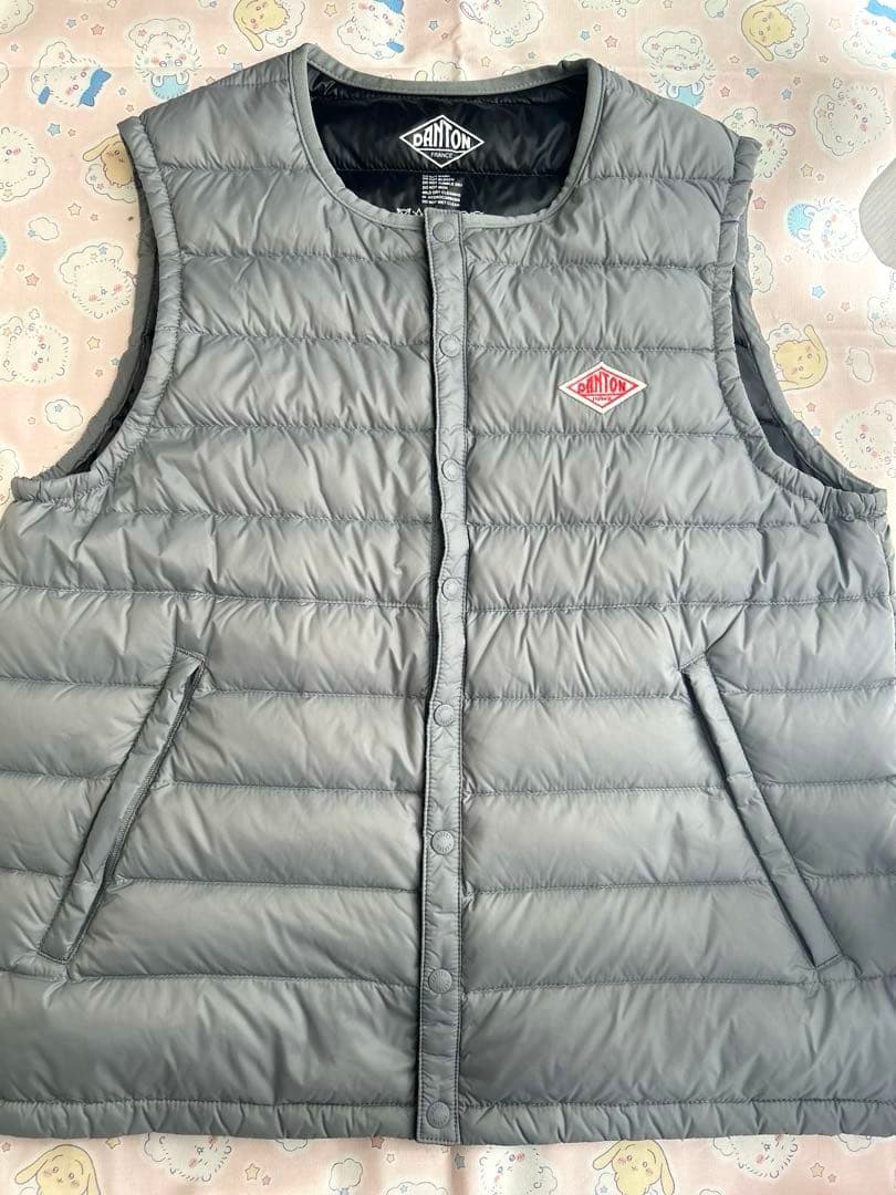 DANTON ダウンベスト サイズ36 ダントン インナーダウンベスト グレー