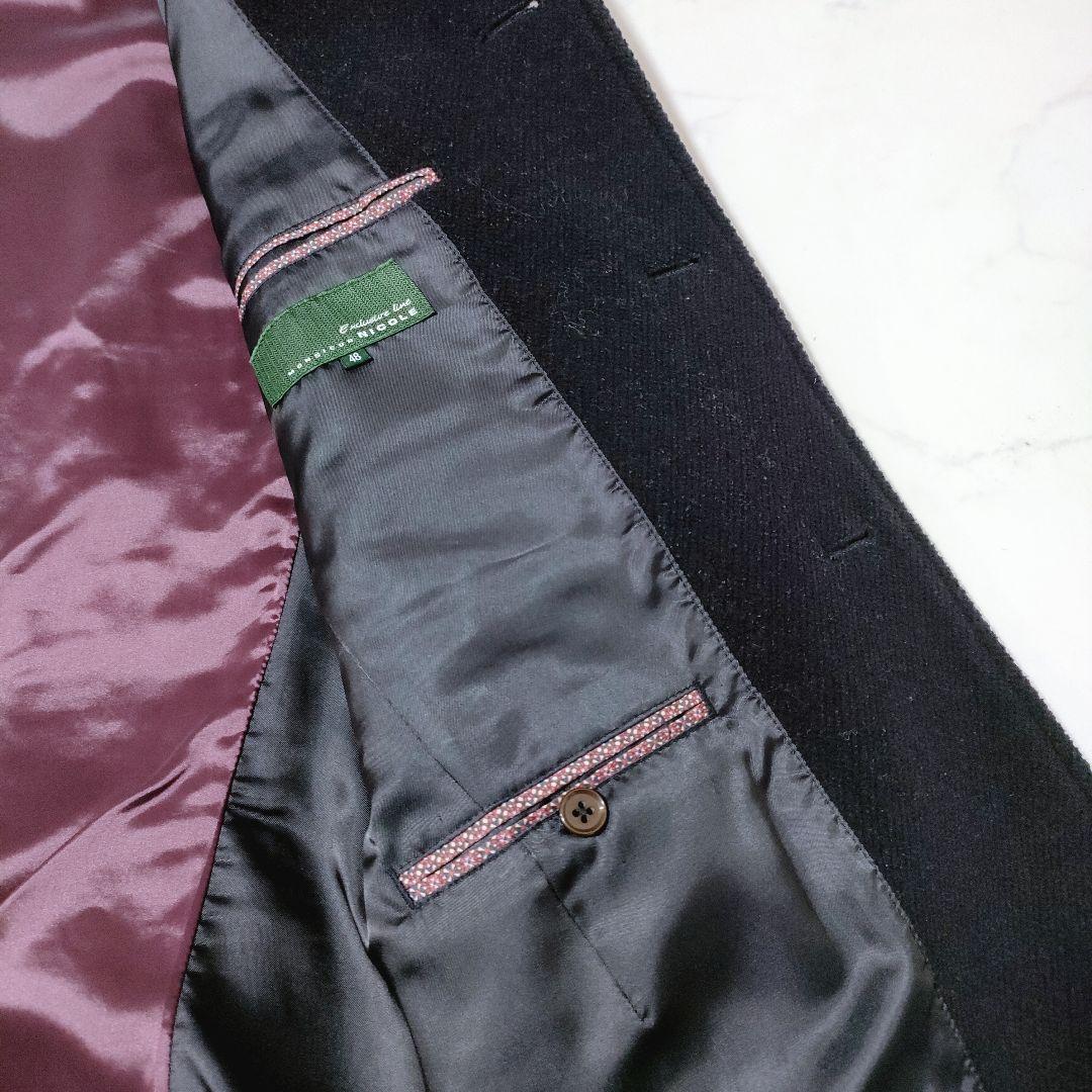 高級イタリア生地【Vallombrosa】×ムッシュニコル コート L