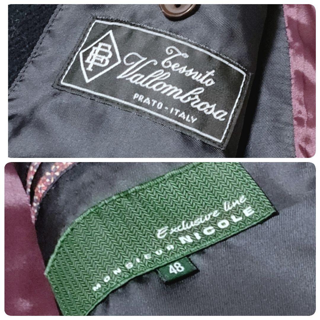 高級イタリア生地【Vallombrosa】×ムッシュニコル コート L