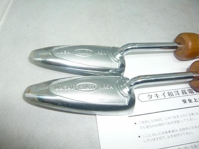 Adèle　 美品未使用　タキイ和裁電化鏝　和裁こて　 和裁コテ　鏝２本付