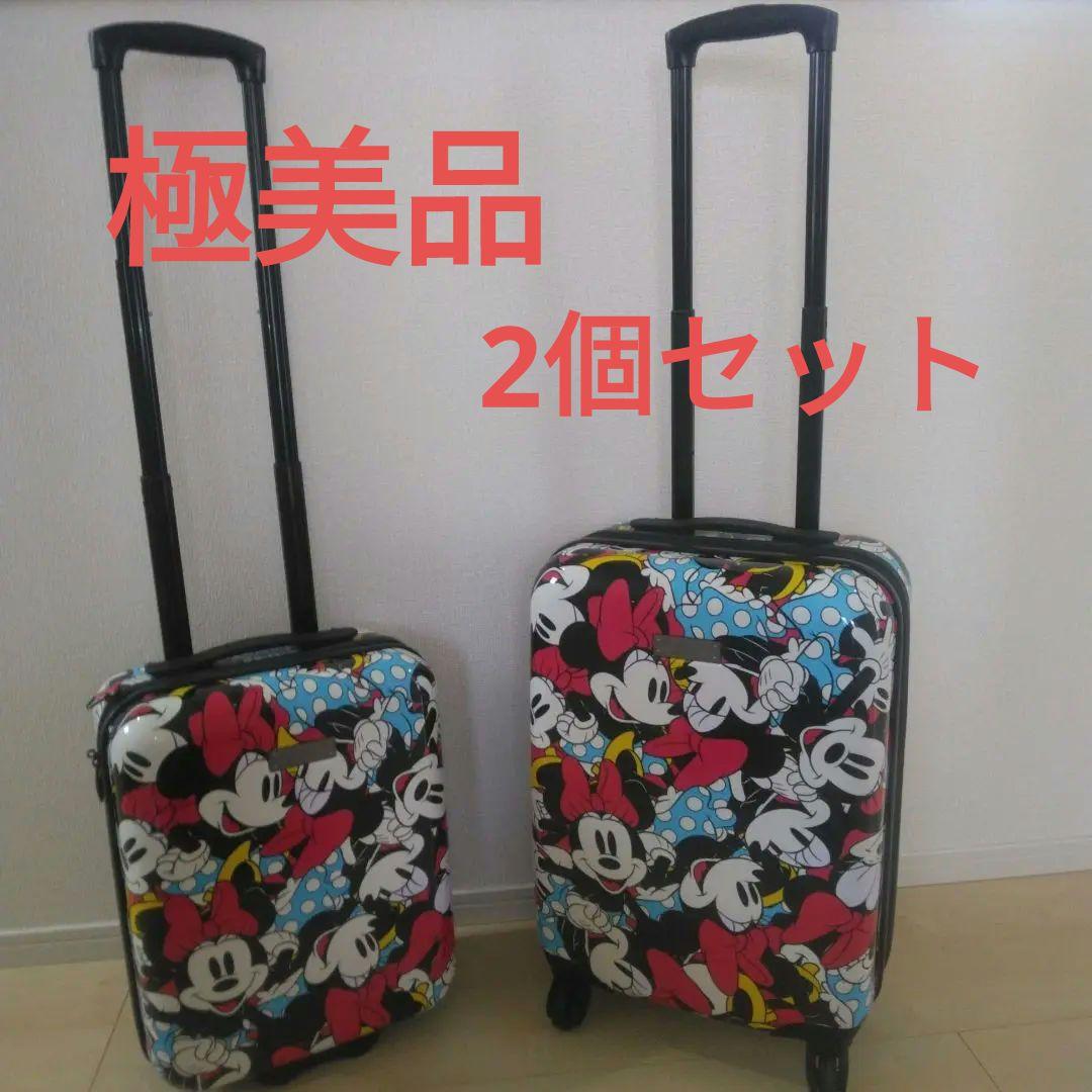 【極美品】ディズニー アメリカンツーリスター ミニーちゃん　スーツケース セット