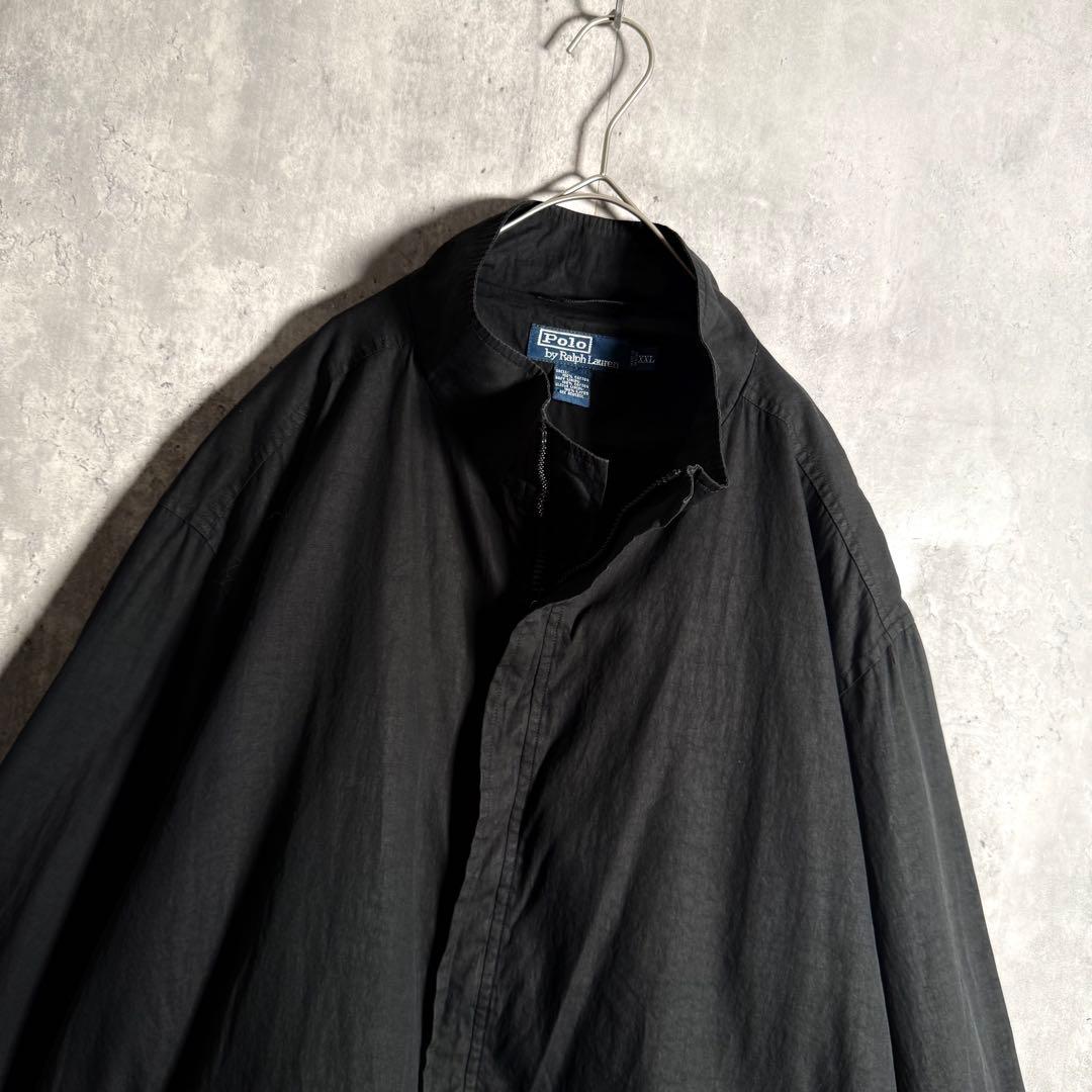 ⭐️希少⭐️ラルフローレン ジップアップブルゾン XXL 90s ririジップ 黒