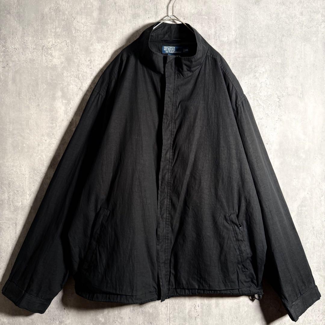 ⭐️希少⭐️ラルフローレン ジップアップブルゾン XXL 90s ririジップ 黒