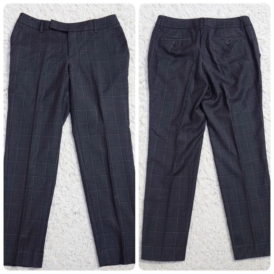 ザスーツカンパニー✕レダ　パンツスーツ　イタリア製生地　グレー　チェック　38