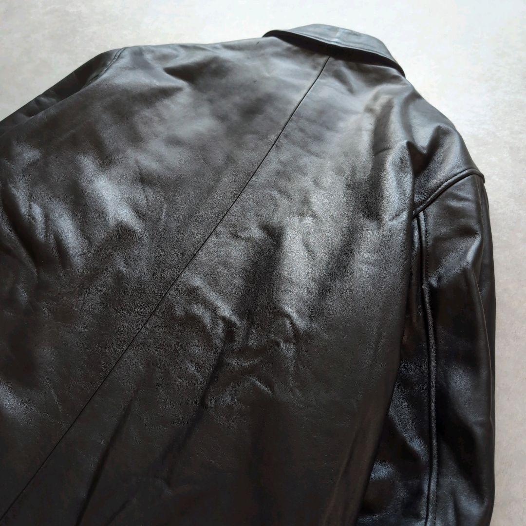 カルバンクライン リアルレザー シングルライダース ブラック Mサイズ